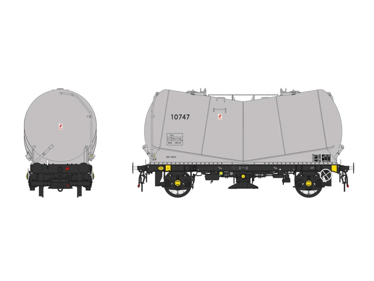 Heljan PCA Tank Wagon BCC Grey 10747 HN1062
