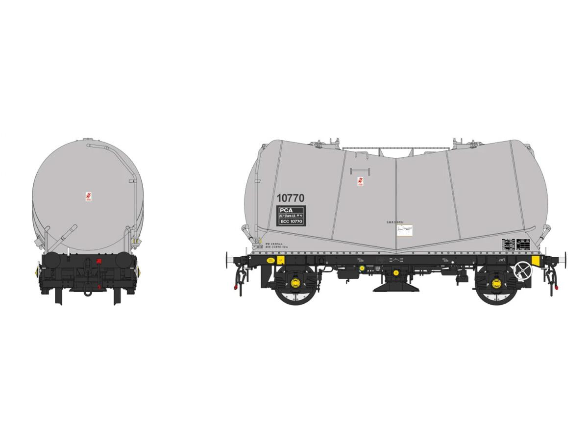 Heljan PCA Tank Wagon BCC Grey 10770 HN1065