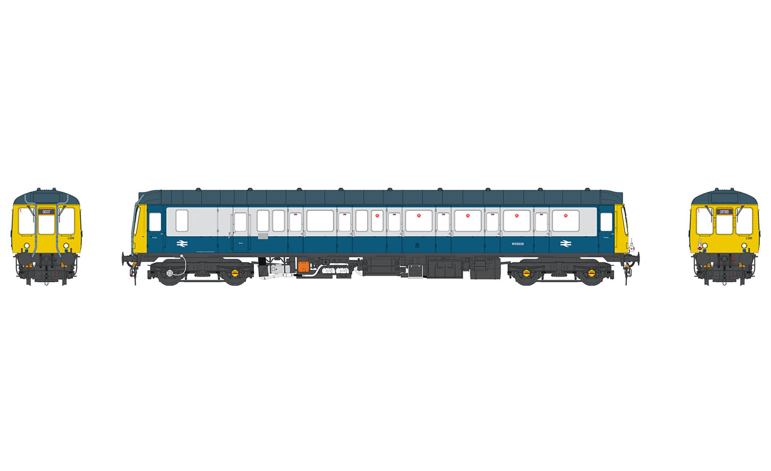 Heljan Class 121 Diesel Railcar W55028 BR Blue/Grey HN1213
