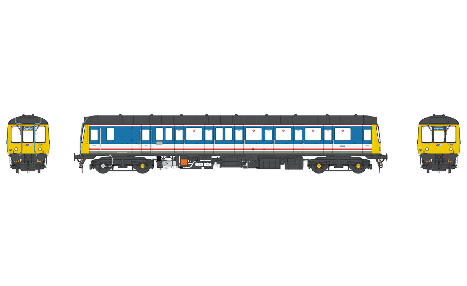Heljan Class 121 Diesel Railcar 55025 Network SouthEast Revised HN1214