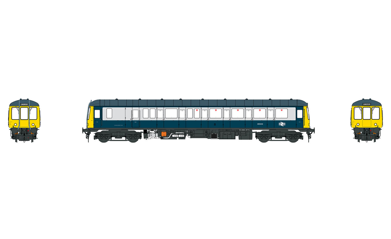 Heljan Class 122 Diesel Railcar M55009 BR Blue/Grey HN1231