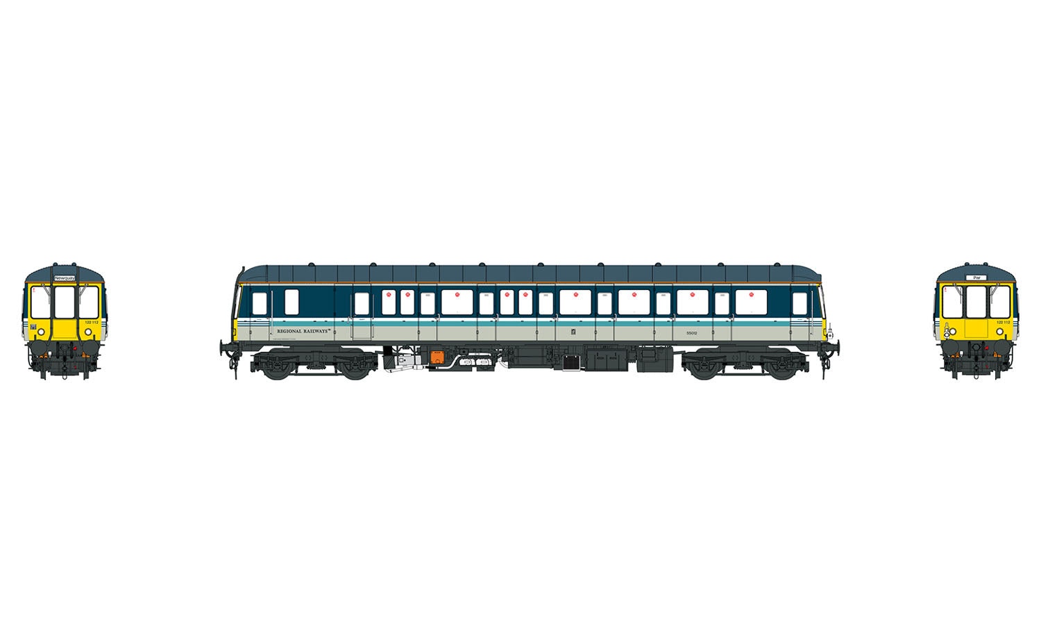 Heljan Class 122 Diesel Railcar W55012 Regional Railways HN1232