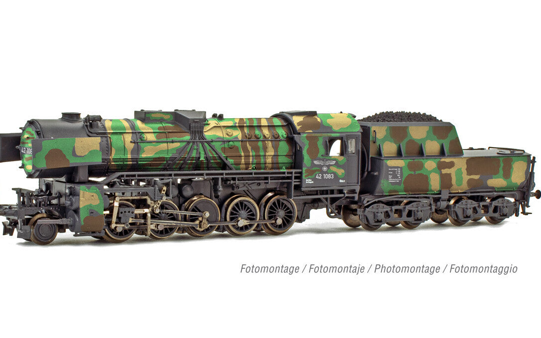 DRB heavy steam locomotive BR 42 in camouflage livery period IIc