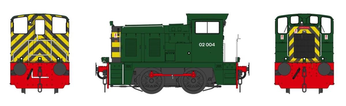 Heljan Class 02 004 BR Green no Logo Weathererd HN2872