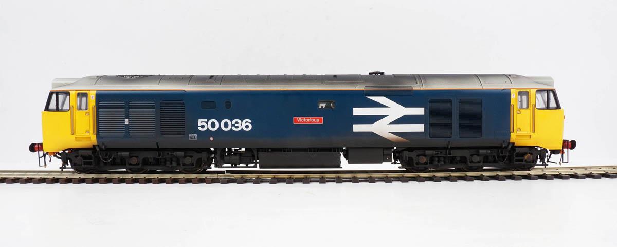 Heljan Class 50 036 'Victorious' BR Large Logo Blue Weathered HN4030