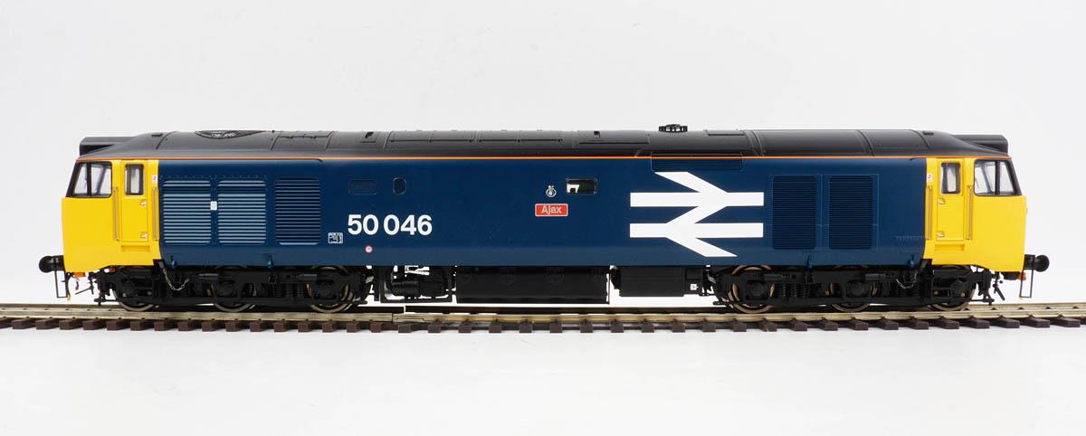 Heljan Class 50 046 'Ajax' BR Large Logo Blue Black Roof HN4037