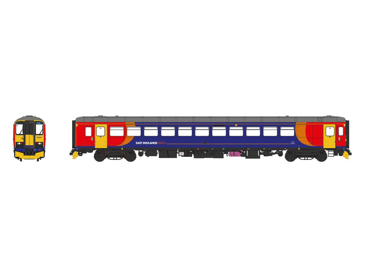 Heljan Class 153 311 East Midlands Trains (DCC-Sound) HN53243
