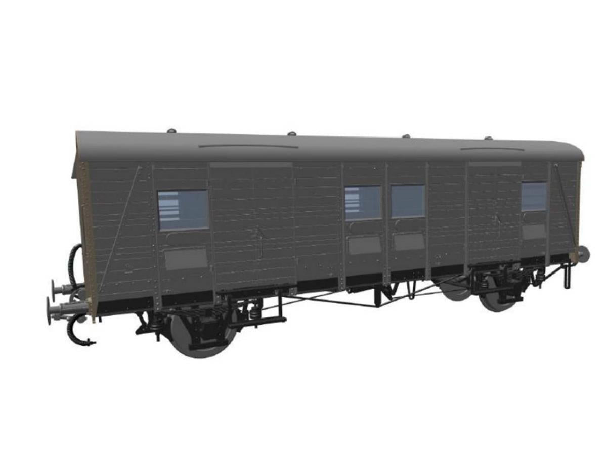 Heljan PMV S1282S BR Crimson Cycle Van (Even Planks) HN9156
