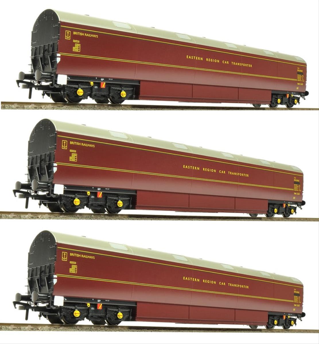 Heljan Newton Chambers Car Carrier BR Maroon E96287/291/294E - wthd HN9622