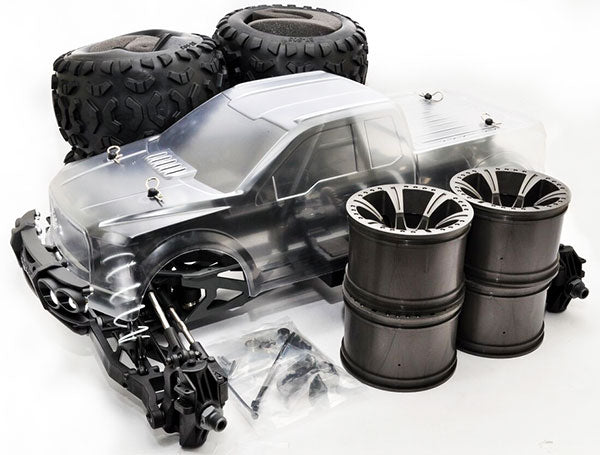 HOBAO HYPER MT PLUS ELECTRIC MONSTER TRUCK 80% ROLLING CHASSIS HBMT-EPLUS