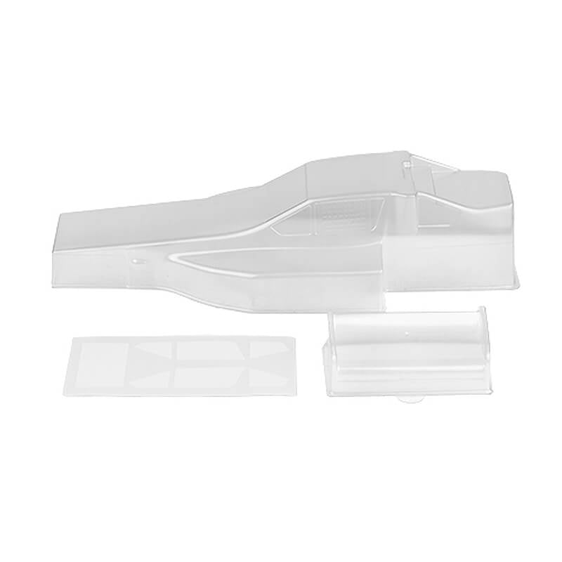 TEAM ASSOCIATED RC10 PROTECH II BODYSHELL AND WING (CLEAR) - RC Bodies & Accessories