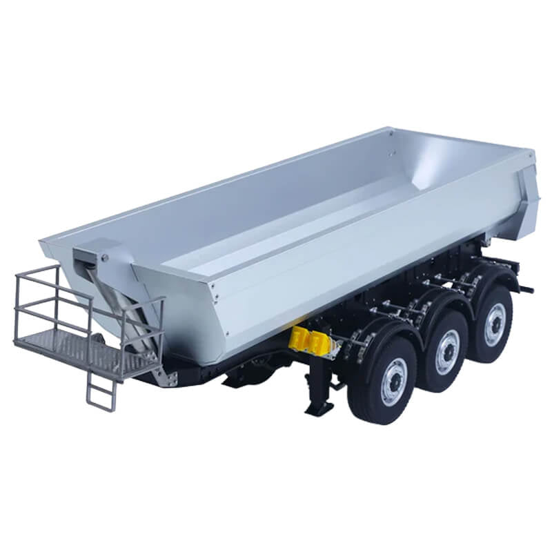 HuiNa Huina Scania K770S Kabolite 3X Axle Metal Trailer - Silver CY770S-102S - RC Construction Vehicles