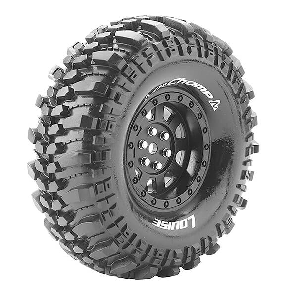 LOUISE RC CR-CHAMP 1/10 SUPER SOFT BLACK HEX 12MM-L-T3231VB