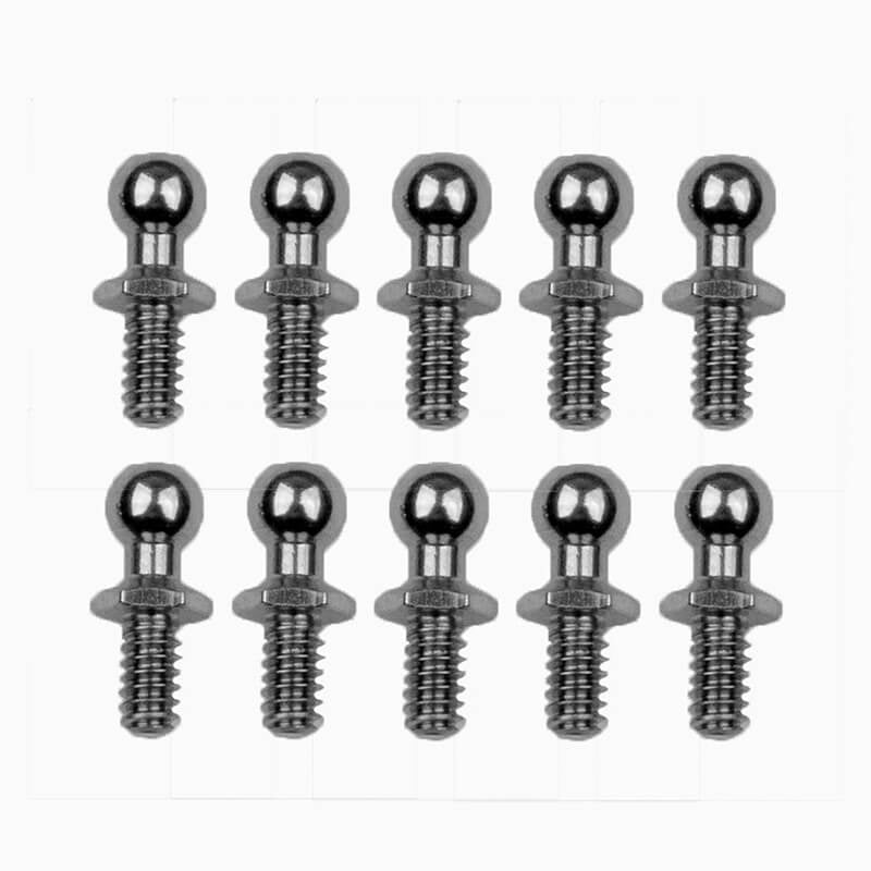 TEAM ASSOCIATED RC10 BALLSTUD SET .20, SILVER - RC Car Spares