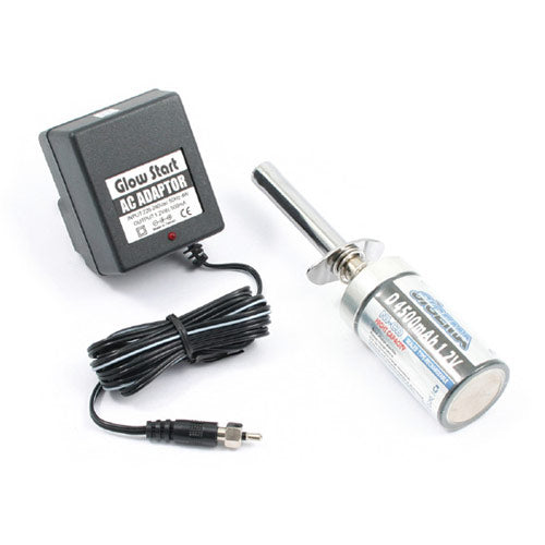 FASTRAX HIGH CAPACITY 4500mah GLOW STARTER w/CHARGER (Euro 2-pin Plug)