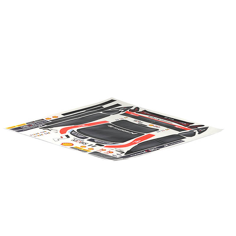 CARISMA M48S HYUNDAI i20N RALLY1 BODYSHELL STICKER SET