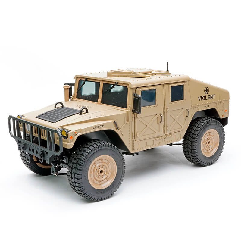 E-Zee RC 1/16 4WD RC Hummer Military Truck - Desert Sand
