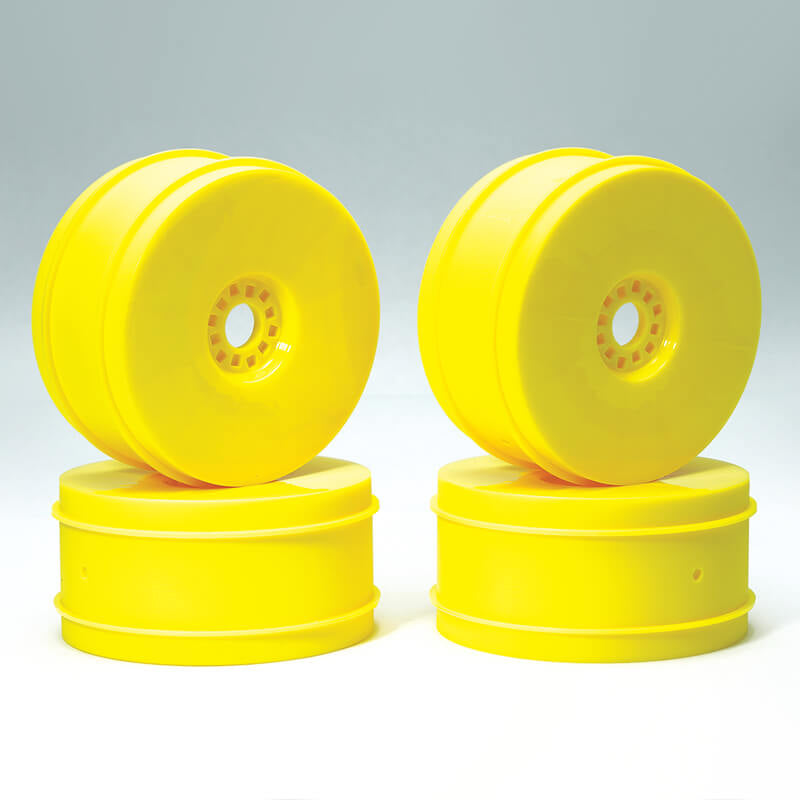 CENTRO 1/8 DISHED BUGGY WHEELS SET OF 4 - YELLOW