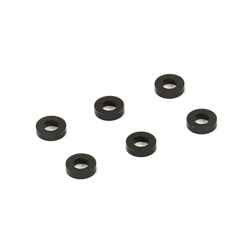 Centro Black M3 Flat Washer 5.75Mm X 1.5Mm (6) C0635-3