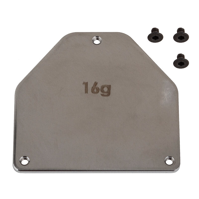 TEAM ASSOCIATED RC10B7 FT STEEL SERVO WEIGHT PLATE 16g - RC Car Spares