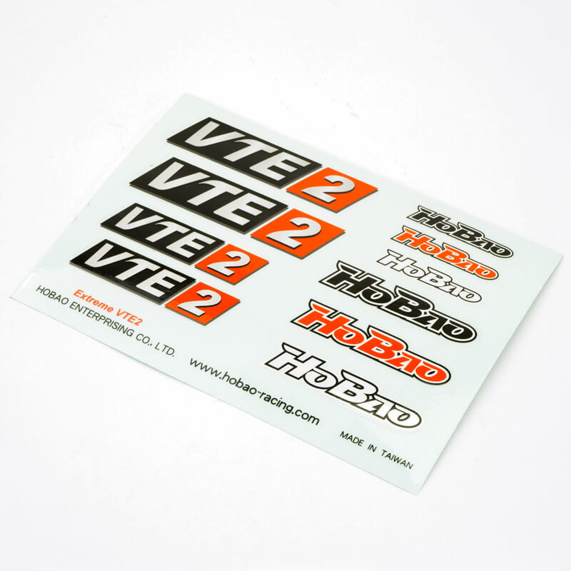 Hobao Hyper Vte2 Decal Sheet VTE2-D1 - HoBao