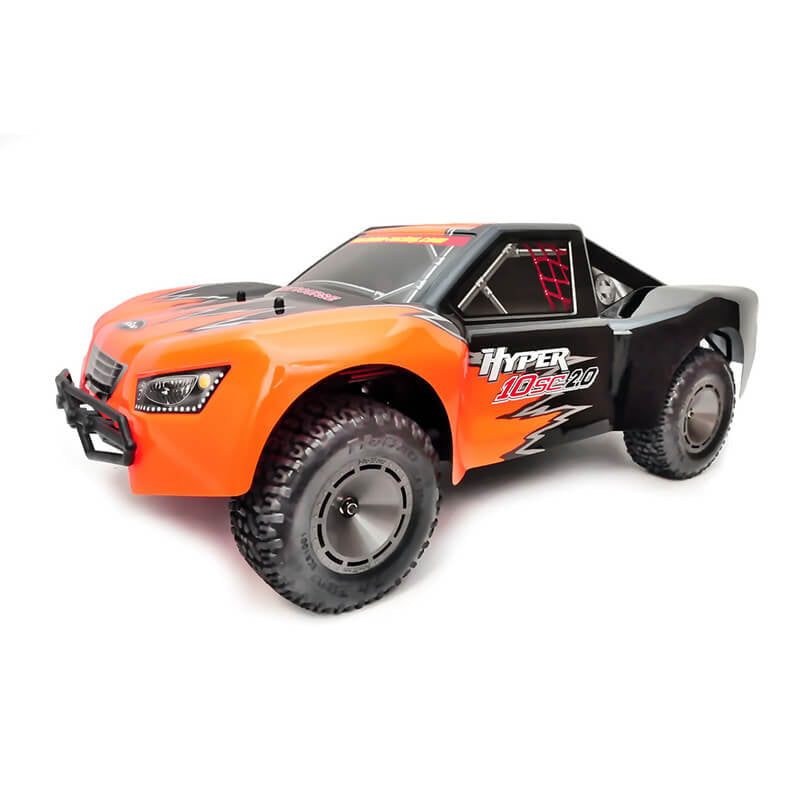 HOBAO HYPER 10SC 2.0 ELECTRIC TRUCK RTR WITH ORANGE/BLACK BODY HB-SC2E-C60BRG