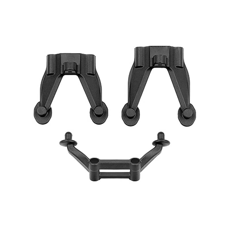 TEAM ASSOCIATED RC10T7 BODY MOUNTS, FRONT AND REAR