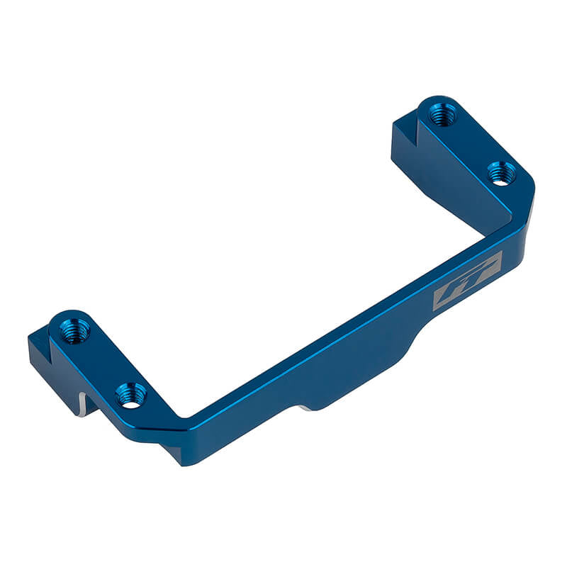 TEAM ASSOCIATED RC10B7 FT ONE- PIECE SERVO MOUNT BLUE ALUMINIUM - RC Car Spares