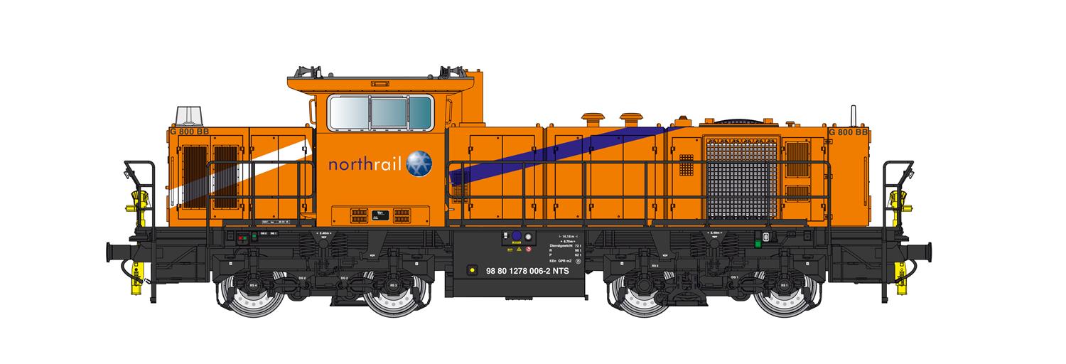 Jagerndorfer Northrail Rh2070 Diesel Locomotive VI (DCC-Sound) JC20742