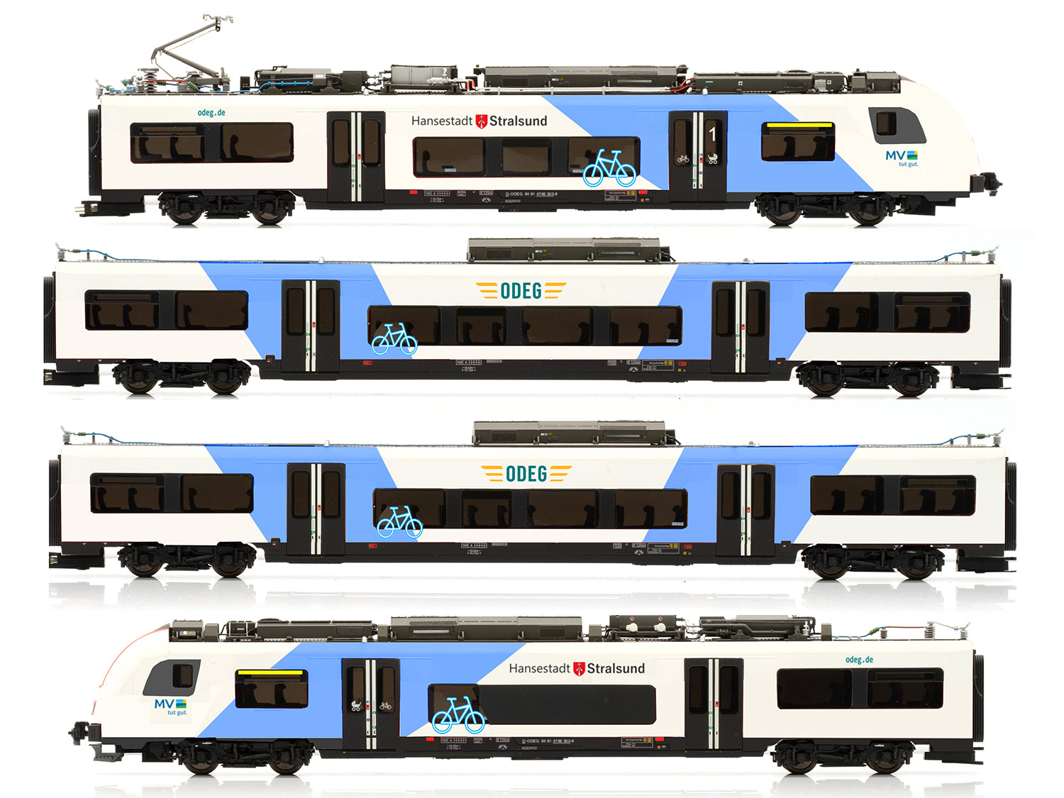 Jagerndorfer ODEG 4 Car EMU VI (DCC-Sound) JC49952