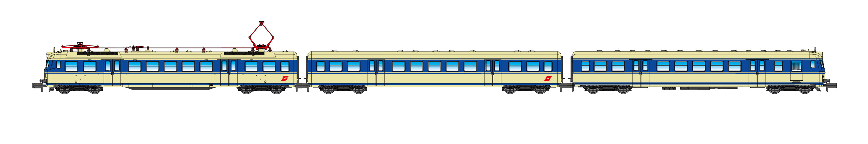 Jagerndorfer OBB Rh4030 239 3 Car EMU IV (DCC-Sound) JC73022