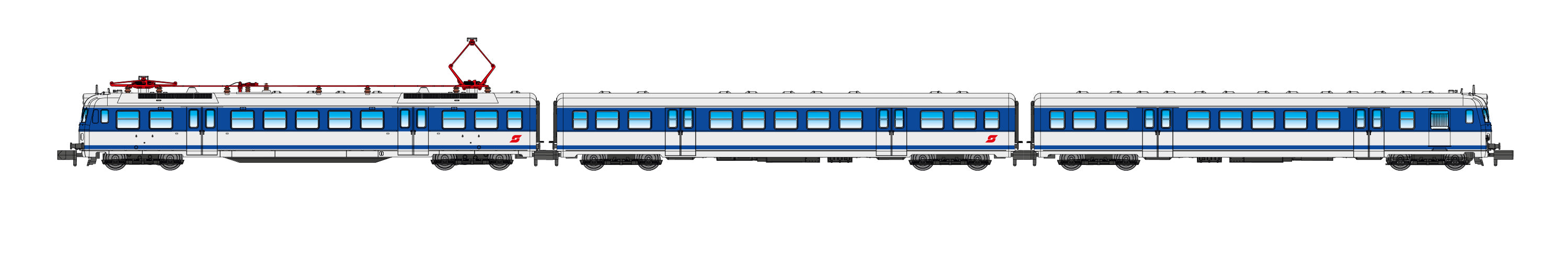 Jagerndorfer OBB Rh4030.104 3 Car EMU IV JC73030