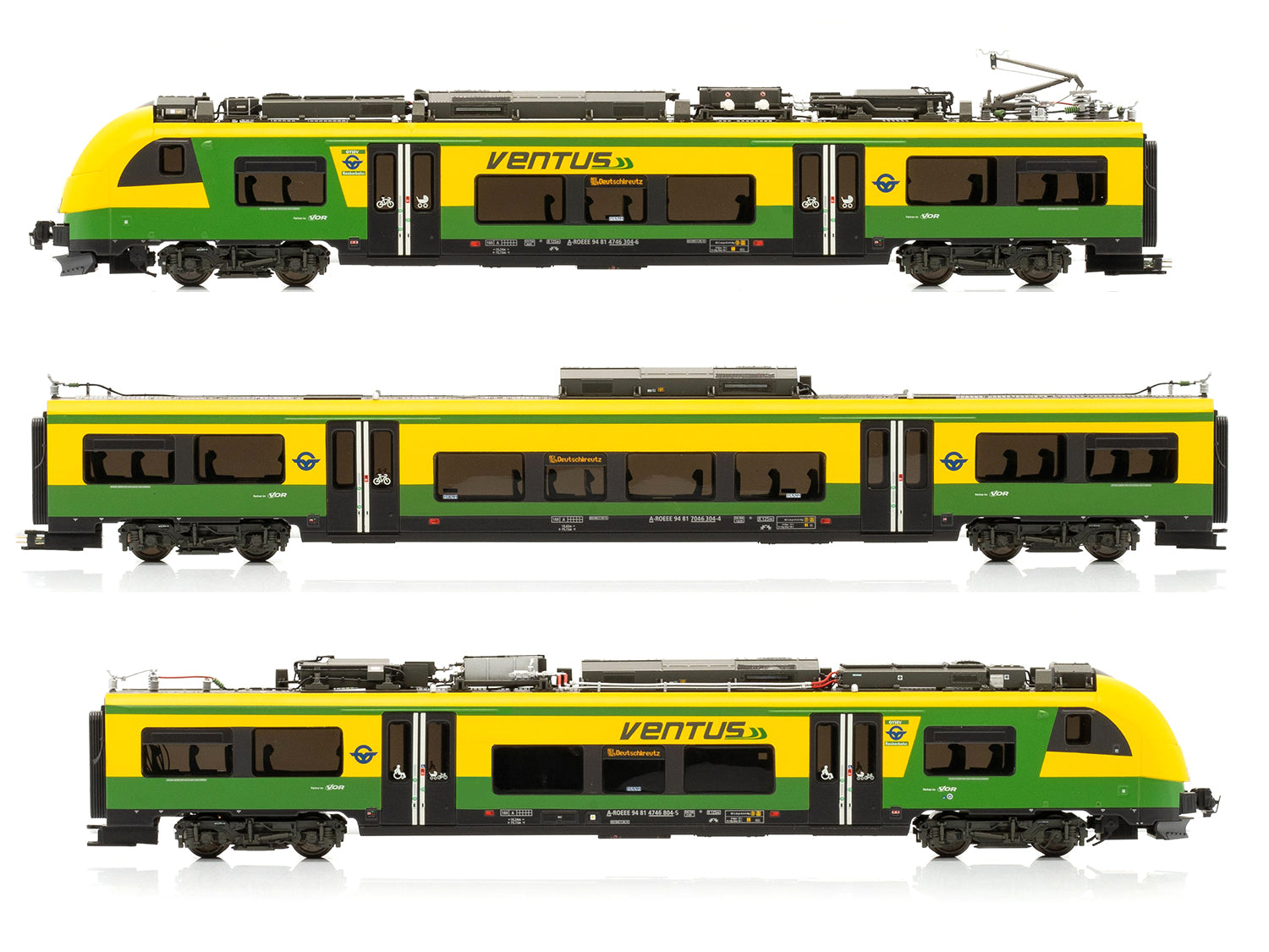 Jagerndorfer Gysev Ventus 3 Car EMU VI (DCC-Sound) JC73302
