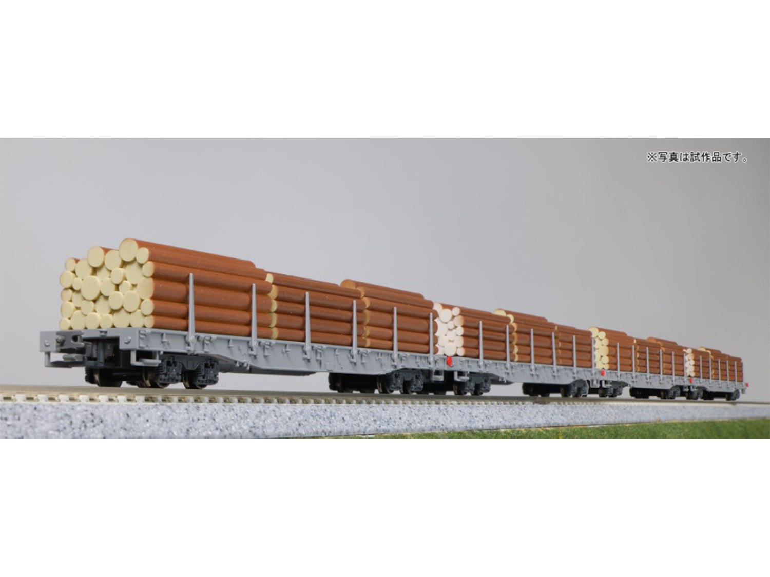 Kato (Europe) RhB Rw Bogie Stake Wagon Set (4) w/Timber Load VI K10-1891