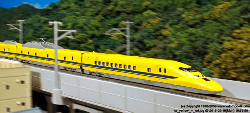 Kato (Japan) JR 923-3000 Dr Yellow Track Testing Train 4 Car Add on Set K10-897