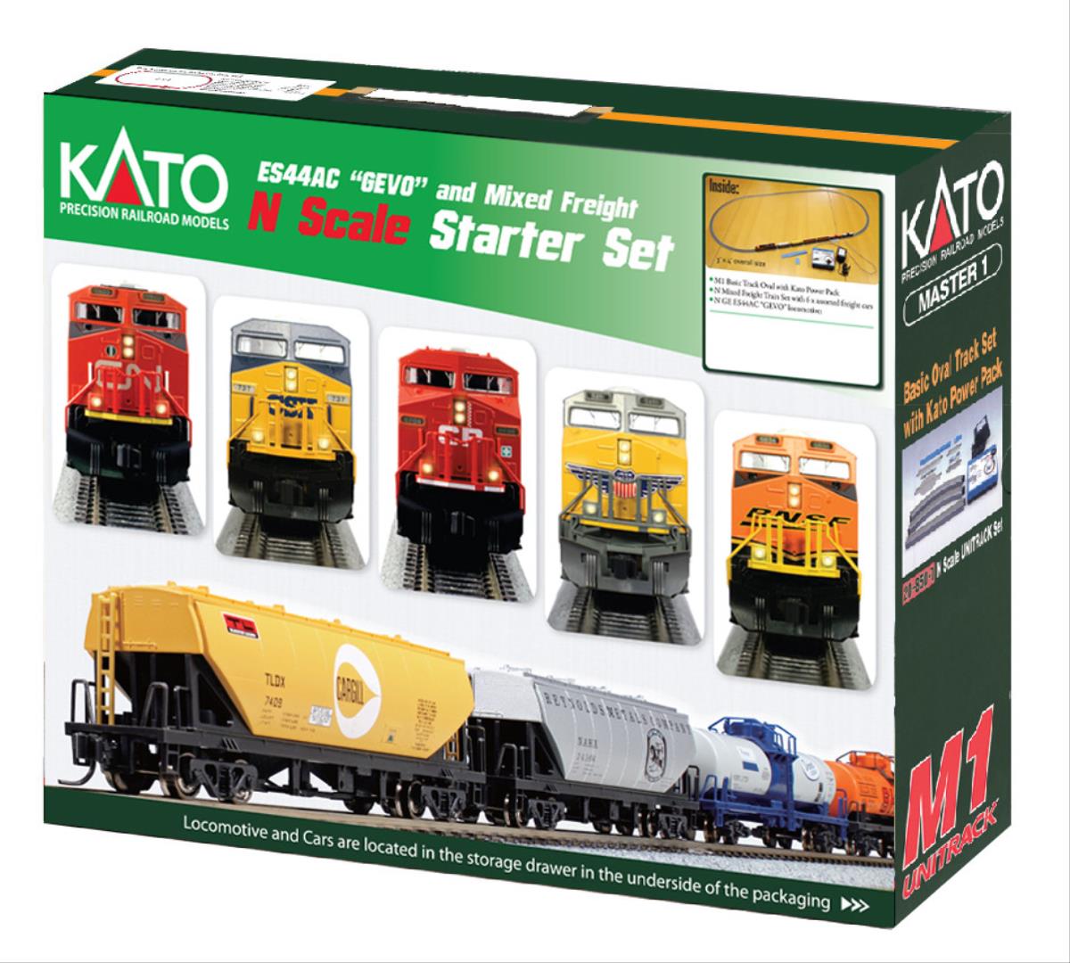 Kato (USA) Canadian National GE ES44AC Freight Starter Set K106-0020