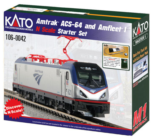 Kato (USA) Amtrak ACS-64 Amfleet PhI Starter Set K106-0042