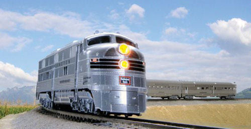 Kato (USA) CB&Q EMD E5A/Silver Streak Zephyr 6 Unit Train Pack K106-090
