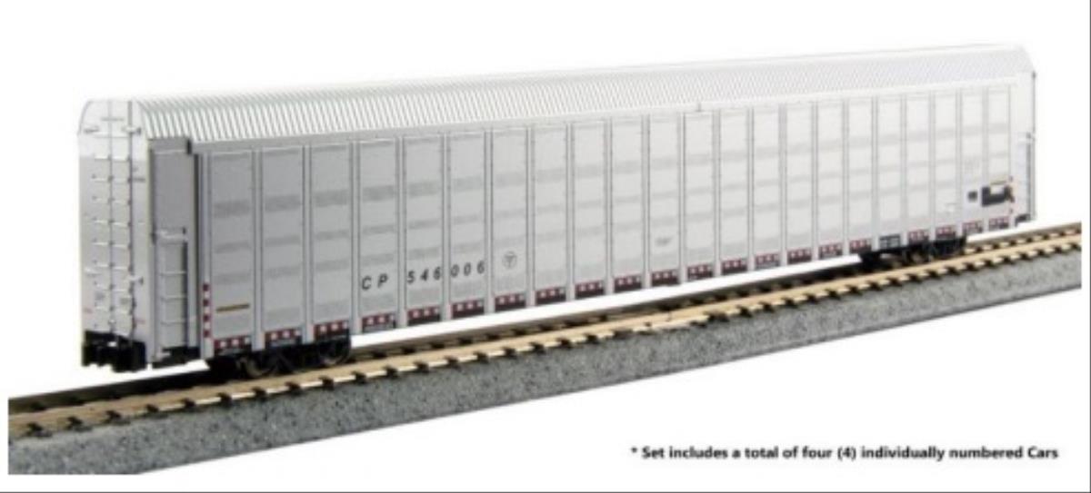 Kato (USA) Autorack Wagon Set (4) Canadian Pacific 546014/056/128/274 K106-5510