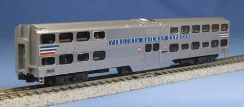 Kato (USA) Gallery Bi-Level Coach Virginia Railways Express V818 K156-0946