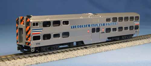 Kato (USA) Gallery Bi-Level Cab Coach Virginia Railways Express V716 K156-0947
