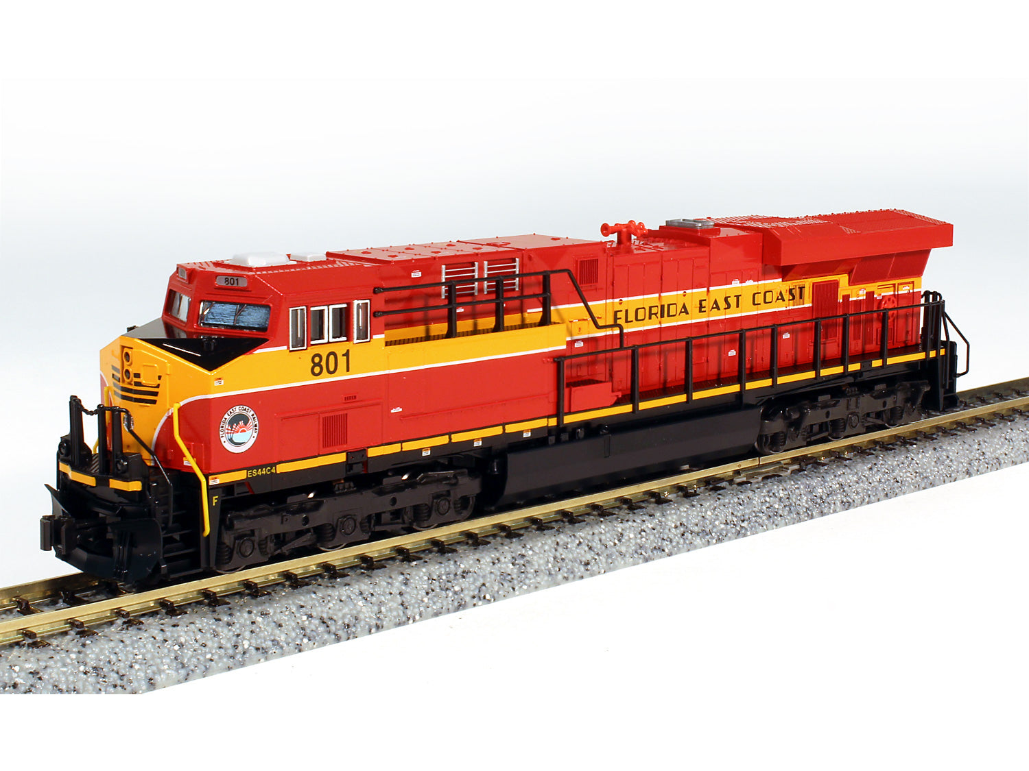 Kato (USA) GE ES44DC Gevo Loco Florida East Coast 801 K176-8946