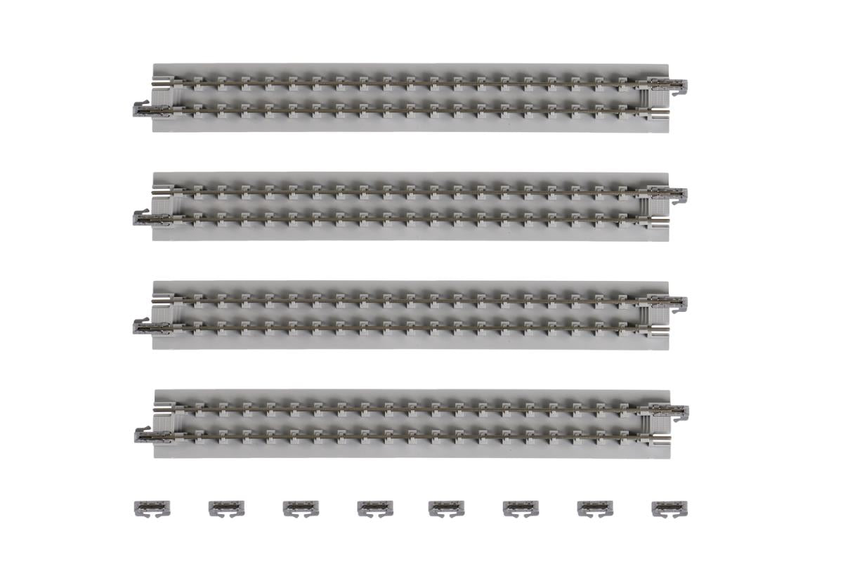 Kato (Unitrack) Unitrack (S186P) Straight Open Pit Track 186mm 4pcs K20-016