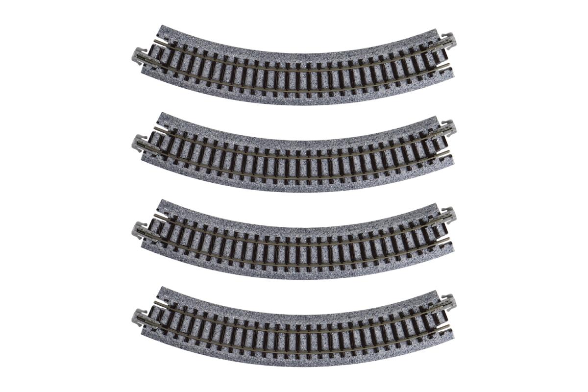Kato (Unitrack) Unitrack Compact (R183-45) Curved Track 45 Degree 4pcs K20-172