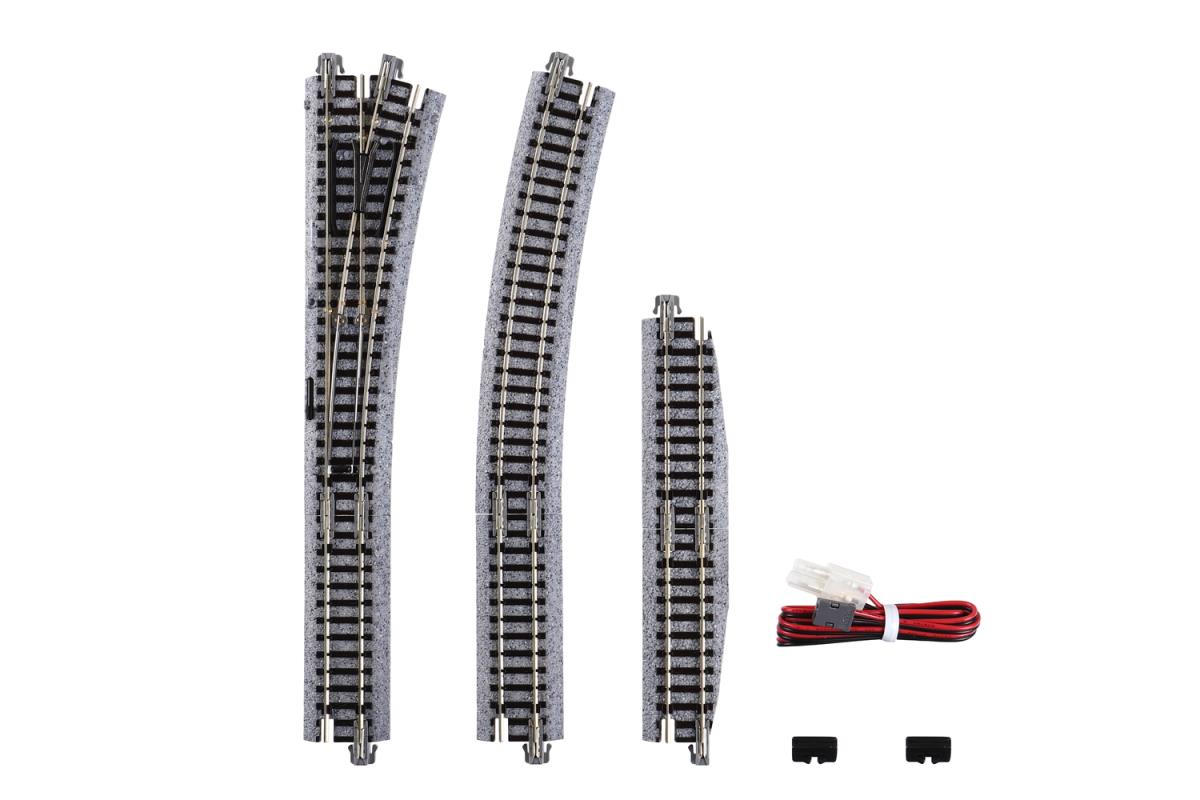 Kato (Unitrack) Unitrack (EP481-15R) Right Hand Electric Turnout 15 Degree K20-221