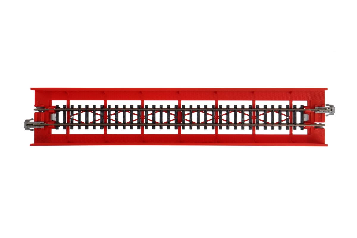 Kato (Unitrack) Unitrack (S186T) Straight Plate Girder Bridge Red 186mm K20-450