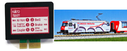 Kato (Unitrack) European Glacier Express (Ge4/4 III) Sound Card K22-251-1