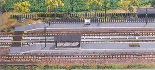 Kato (Unitrack) Rural Straight Station Platforms Set (Pre-Built) K23-130