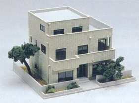 Kato (Unitrack) Diotown Three Storey City House Cream (Pre-Built) K23-405A