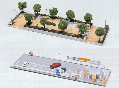 Kato (Unitrack) Diotown Park and Car Park Set (Pre-Built) K23-418
